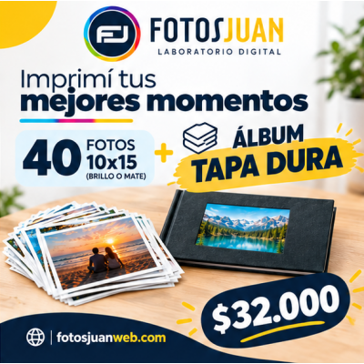 Promo 40 fotos 10x15 + Album